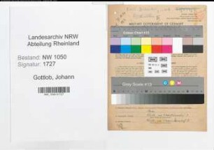 Entnazifizierung Johann Gottlob , geb. 14.08.1891 (Elektromeister)