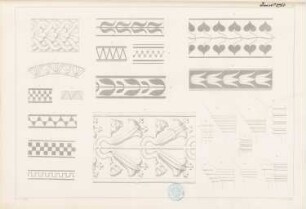 »Tektonik der Hellenen« (Tafelband, 2. Auflage Berlin 1874): Tafel 6: Kapitelle, Ornamentik