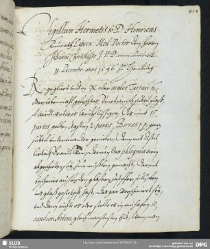 [Text 8:] Sigillum Hermetis