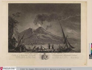 VUE DU MONT VEZUVE TEL QUIL ETOIT EN 1757