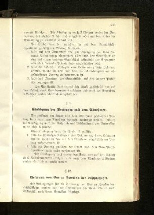 § 18. Kündigung des Vertrages mit dem Abnehmer.