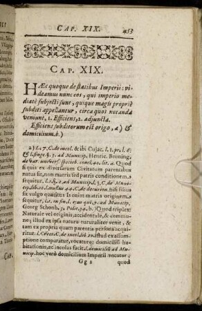 Cap. XIX. Hæc quoque de statibus Imperii [...]