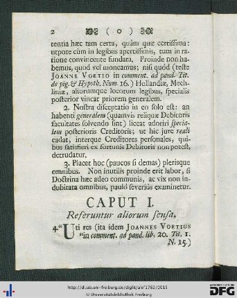 Caput I. Referuntur aliorum sensa.