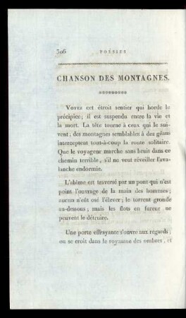 Chanson Des Montagnes.