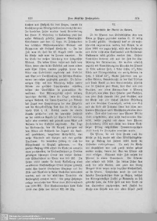 VI. Geschichte der Pfarrei zu Gatzen