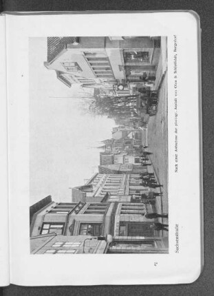 Sachsenstraße. Nach einer Aufnahme der photogr. Anstalt von Ohm & Schlottfeldt, Bergedorf