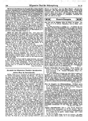 Sprachecke des Allgemeinen Deutschen Sprachvereins
