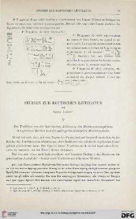 25: Studien zur koptischen Litteratur, [3]