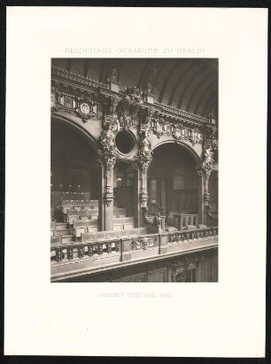 Reichstag, Berlin: Großer Sitzungssaal, Galerie