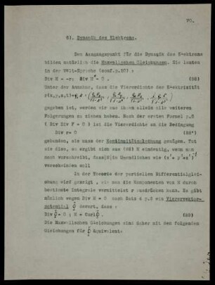 6. Dynamik des Elektrons