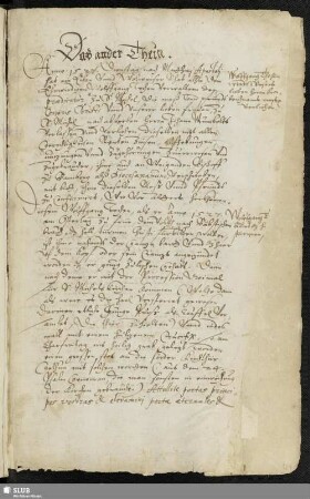 Das ander Theill. [Anno 1527-1591]