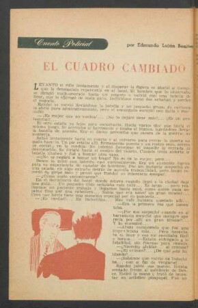 El cuadro cambiado : Cuento policial