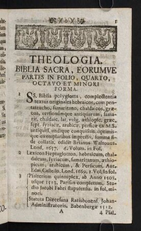 1-63, Biblia Sacra - Sancti Patres