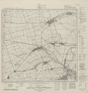 4636 (alte Nr.: 2678) Schafstädt, Topographische Karte 1:25000 (4cm - Karte)