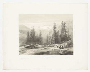 Glacier de la Hardeck, Blatt 1 der Folge "Sites variés de paysages par Calame"