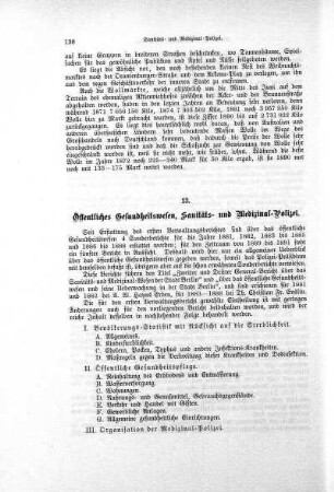 13. Öffentliches Gesundheitswesen, Sanitäts- und Medizinal-Polizei