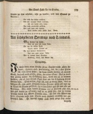 Am sechszehnten Sonntage nach Trinitatis.