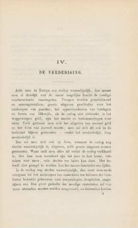 IV. De verdediging