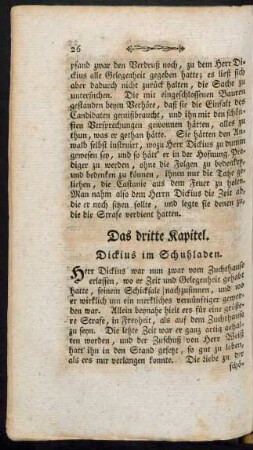 Das dritte Kapitel. Dickius im Schuhladen.