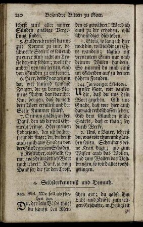 4. Selbsterkenntniß und Demuth.