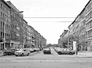 Straßenansicht Oderberger Straße : Oderberger Straße Ecke Kastanienallee