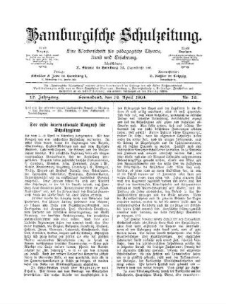 Der erste internationale Kongreß für Schulhygiene