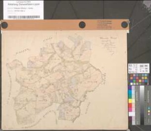 Übersichtskarte der Katastergemeinde Laar (mit den Untergemeinden Laar, Diebrock, Eickum und Stedefreund)