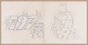 Zeichnung des Künstlers Erhard Groß, o.T., 1970