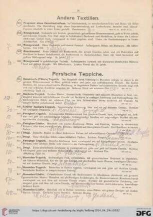 Andere Textilien (Nr. 501-505)