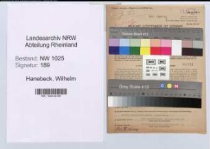 Entnazifizierung Wilhelm Hanebeck , geb. 18.05.1899 (Gastwirt)