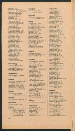 Plan von Dresden mit besonderer Kennzeichnung der total zerstörten Gebiete, 1:20 000, 1947 : Der neue Plan von Dresden : mit besonderer Kennzeichnung der total zerstörten Gebiete; nach vermessungsamtlichen Unterlagen bearbeitet / Kartografie: Kurt Dietrich ; nach vermessungsamtl. Unterlagen bearb. v. Heinz Graefe. - 1:20 000. - Dresden : Dresdener Verl.-Ges. , [ca. 1947]. - 1 Kt. : mehrfarb. ; 96 x 87 cm, gefaltet + Straßenverzeichnis // Mit 1 Nebenkt.: Innere Stadt (1:12 500)