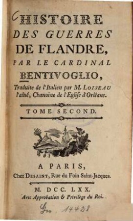 Histoire des guerres de Flandre. 2 (1770)
