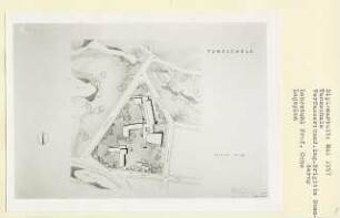 Tanzschule, Berlin-Tiergarten (Diplomarbeit bei Karl Wilhelm Ochs): Lageplan 1:500