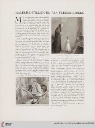 Maleriudstillinger paa Frederiksberg