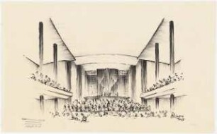 Kongresszentrum Heidelberg Neubau: Perspektivische Ansicht Orgel