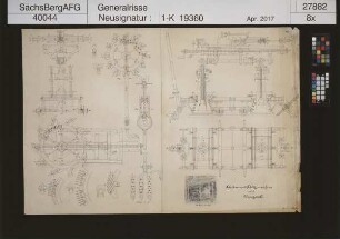 Schräm- und Schlitzmaschine mit Untergestell