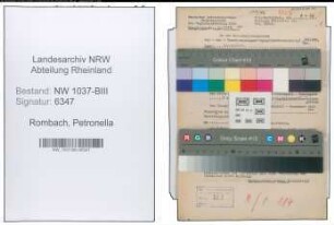 Entnazifizierung Petronella Rombach , geb. 09.09.1907 ()