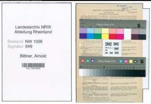 Entnazifizierung Arnold Bittner , geb. 29.04.1909 (Landwirt)