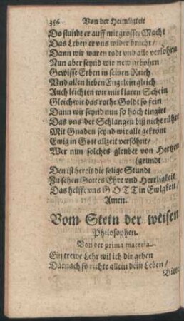 Vom Stein der weisen Philosophen