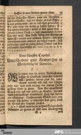 Das fünffte Capitel.