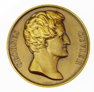 Medaille auf den Tod des Zoologen und Paläontologen Georges Baron de Cuvier