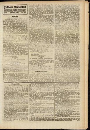 Zweite Ausgabe vom Samstag, den 09. Oktober 1915.