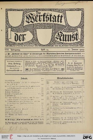 Heft 15 (11. Januar 1909)