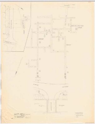 Stadtpark, Erfurt: Luftschutzstollen unter dem Stadtpark in Erfurt: Grundriss 1:200