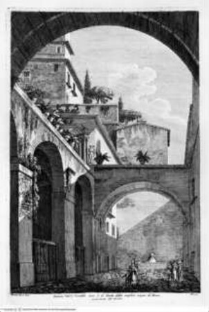 I monumenti più interessanti di Roma ..., Tafel 29: Palazzo del Grillo, Cortile
