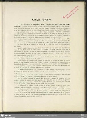Objets exposés