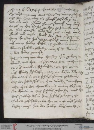Chronistische Notizen aus Augsburg (1544)