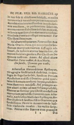 De sacello, Domine quo vadis, vocato.