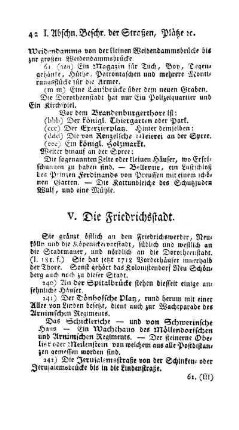 V. Die Friedrichsstadt