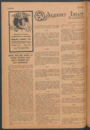 Aristides Briand : En anécdotas